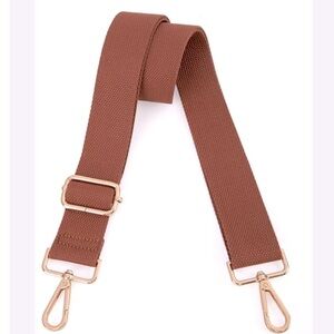 Crossbody Strap - 2” - Tan - Gold Hardware